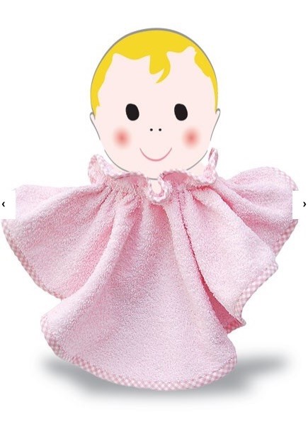 Pink Bib with Gingham Trim