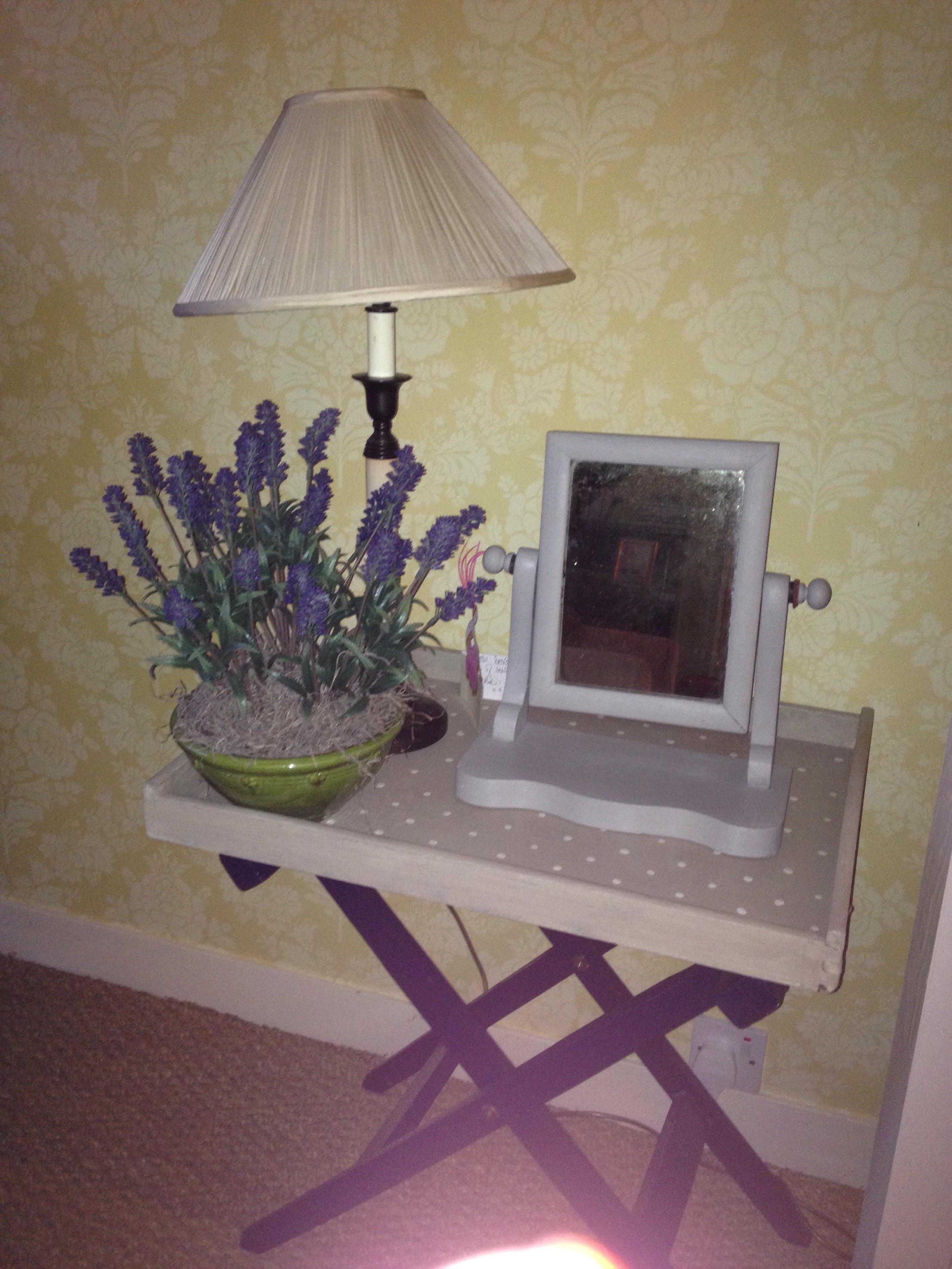Tray - Country Grey and Old White Mirror - Paris Grey 