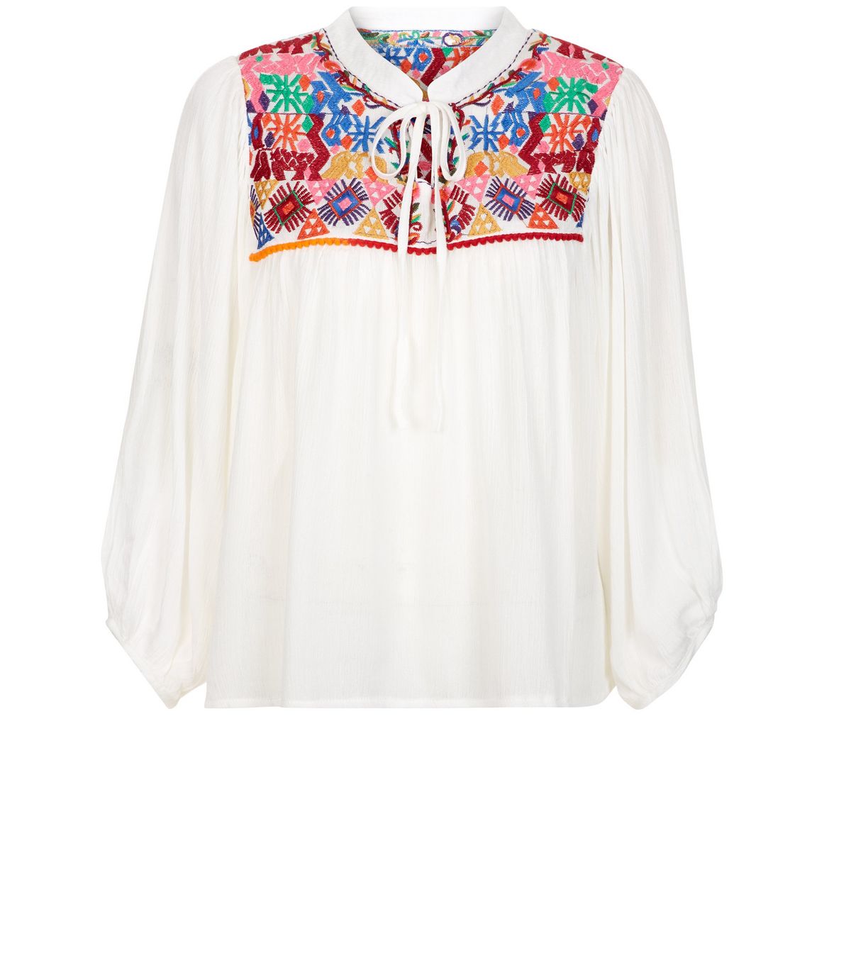 blue-vanilla-cream-embroidered-smock-top