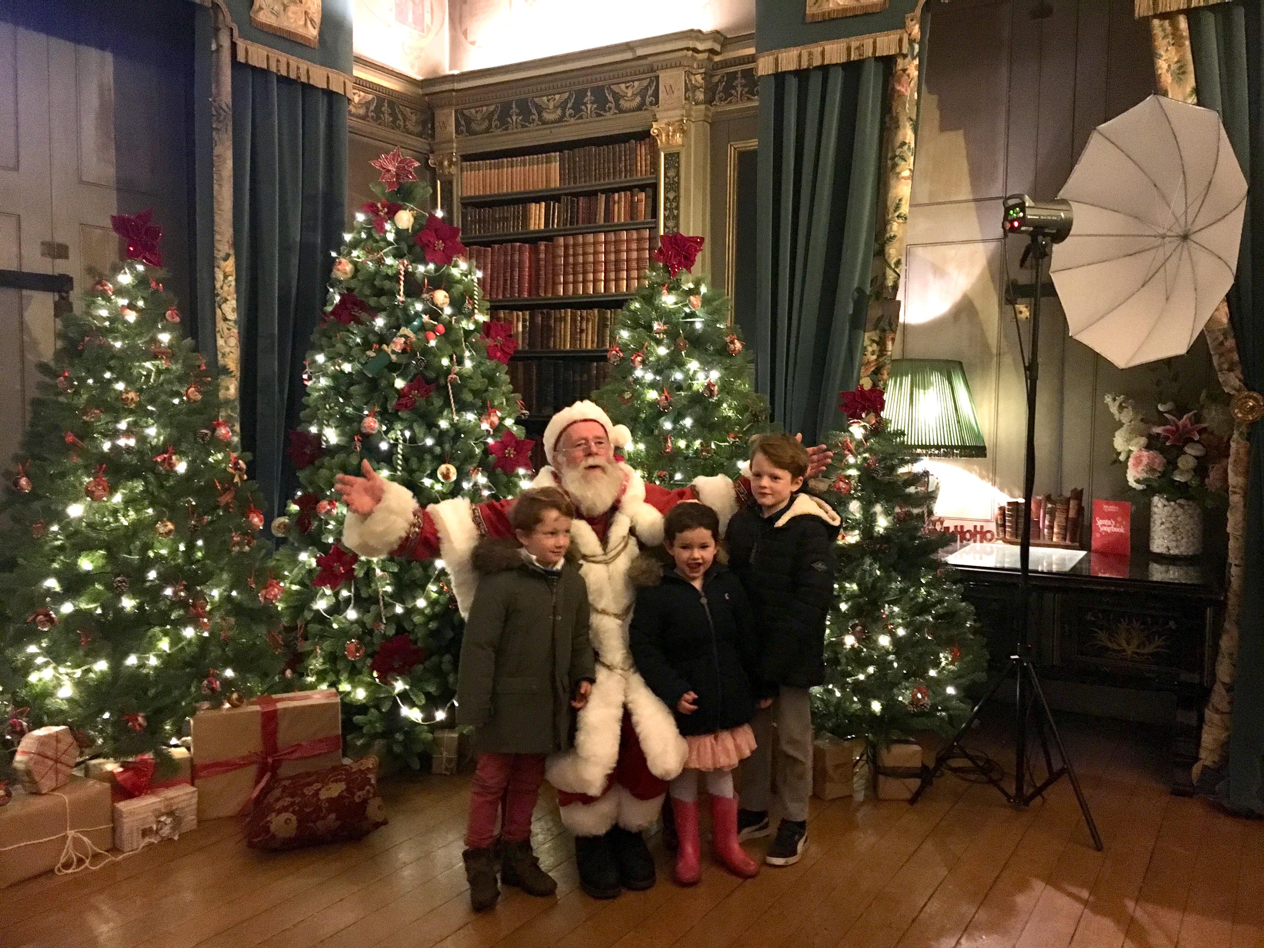 Father Christmas at Warwick castle 