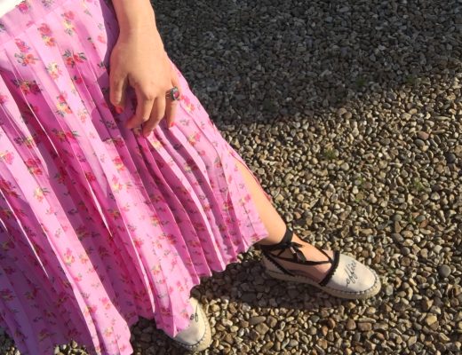 Pleated Midi Skirt