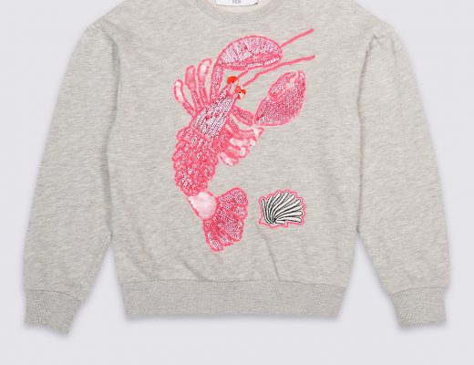 Lobster Sequin Sweater