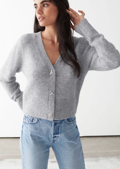 & Other Stories Knitwear - grey cardigan 