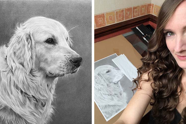 An Incredible Pet Portrait From Jess Ridley Art | The London Mummy